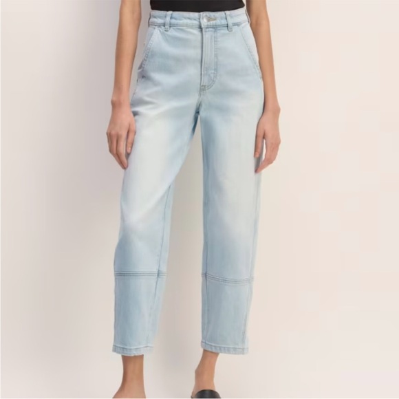 Everlane utility barrel jean light wash 23 ankle - Picture 1 of 4